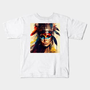 Powerful Egyptian Warrior Woman #11 Kids T-Shirt